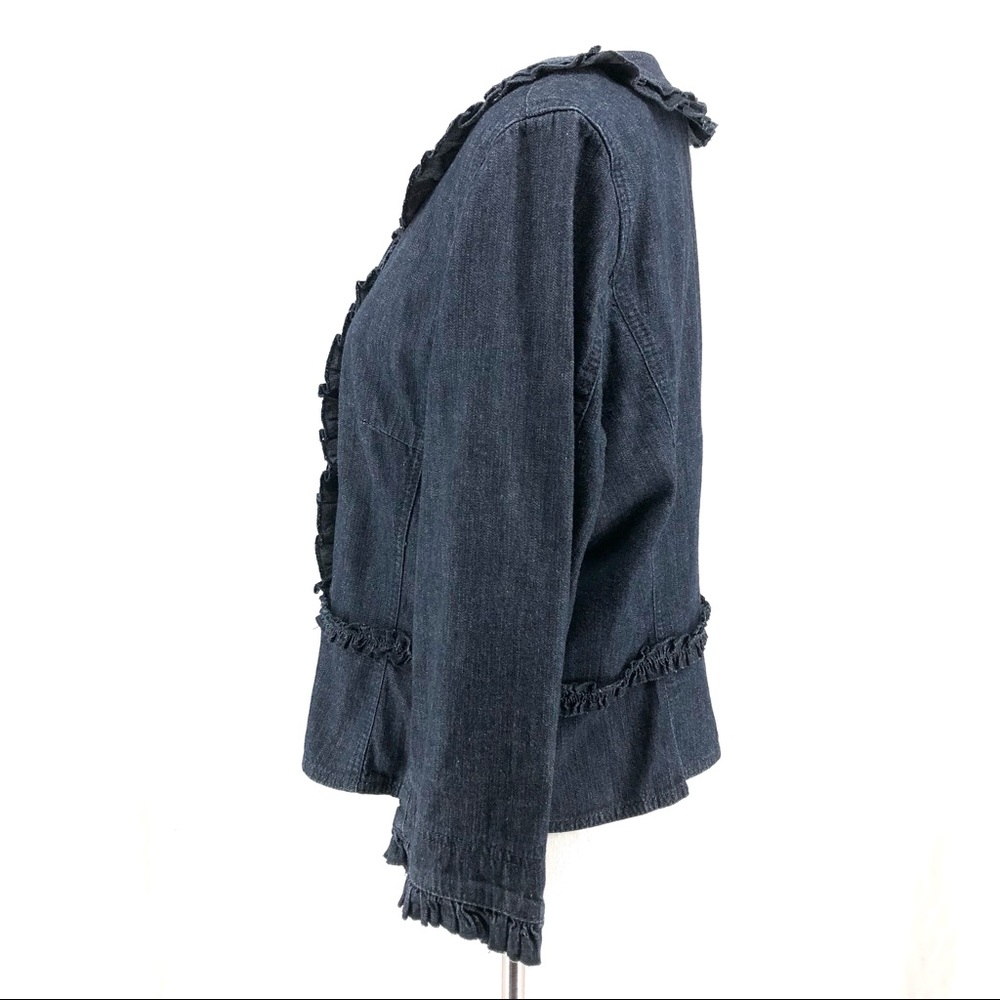 Loft Blue Jean Button Down Jacket - image 3